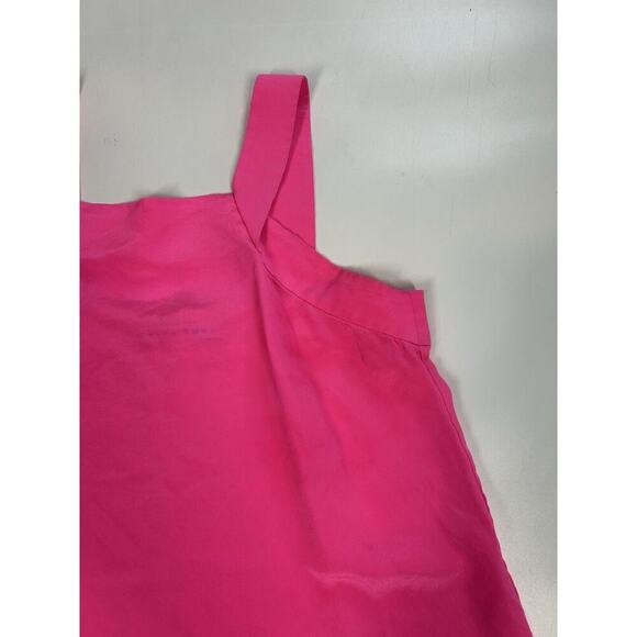 Trina Turk Top Womens 10 Halter Neon Hot Pink Beach Summer - Picture 2 of 6